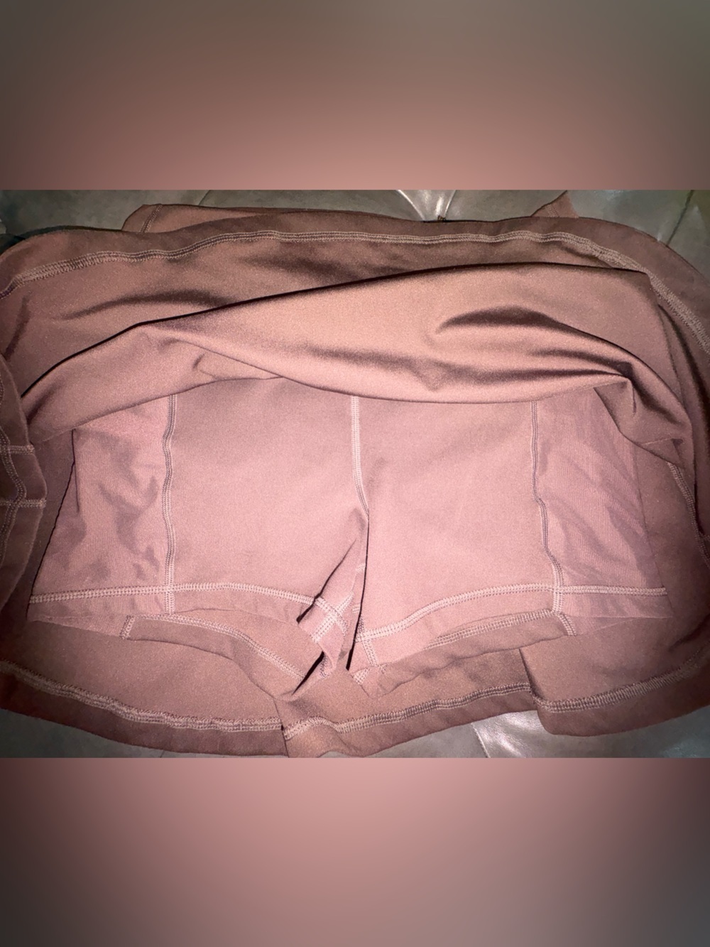 J. Crew Active Chocolate Brown Athletic Skirt Size S Workout Yoga Tennis - Picture 6 of 8
